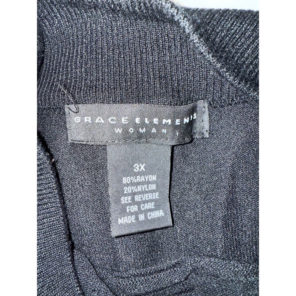 Grace Elements Long Sleeve Crew Neck Pleated Pull… - image 5